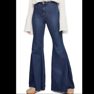 Free People Low Rise Flare Jeans